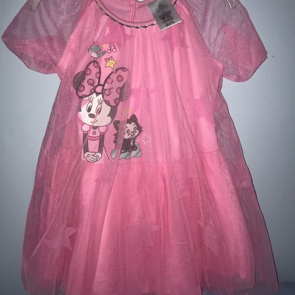 Pink Minnie Mouse dress 2t